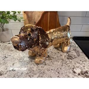 Dan Dee Sequin Sparkle Dachshund Dog Plush 18” Preowned Excellent Condition